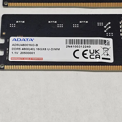 32GB DDR5 (2x16GB) CL40 4800MT/s ADATA - photo 3