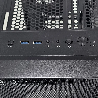 Black MSI PC Case with Tempered Glass w/ 3 Fans - photo 8