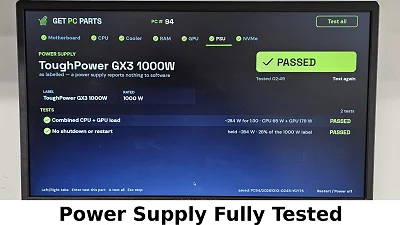 1000 Watt PSU Thermaltake Toughpower GX3 Power Supply - photo 7
