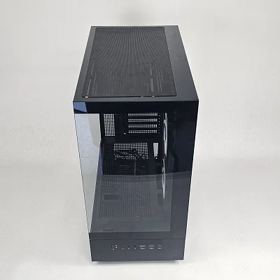 Black PC Case with Tempered Glass w/ 3 RGB Fans - photo 5