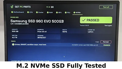 500GB NVMe M.2 SSD Samsung 960 EVO Gen3 - photo 3