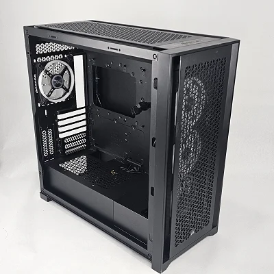 Black Corsair PC Case with Tempered Glass w/ 7 RGB Fans - photo 4