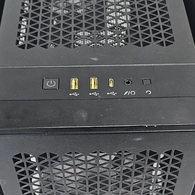 Black Corsair PC Case with Tempered Glass w/ 7 RGB Fans - photo 8