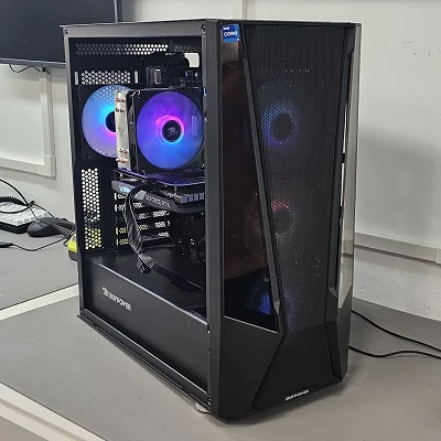 Black iBUYPOWER PC Case with Tempered Glass w/ 4 RGB Fans - photo 9