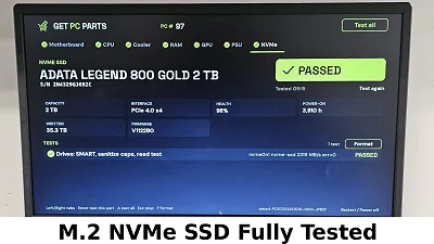 2TB NVMe M.2 SSD ADATA Legend 800 GOLD Gen4 - photo 3