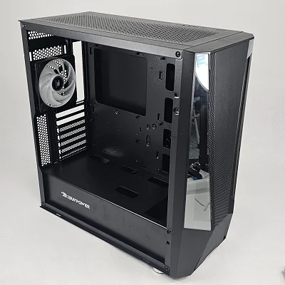 Black iBUYPOWER PC Case with Tempered Glass w/ 4 RGB Fans - photo 4