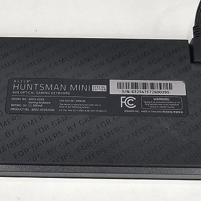 Razer Huntsman Mini Special Edition 60% Optical Gaming Keyboard - White/Black Wired - photo 7