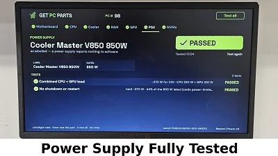 White 850 Watt PSU Cooler Master V850 Power Supply - photo 7