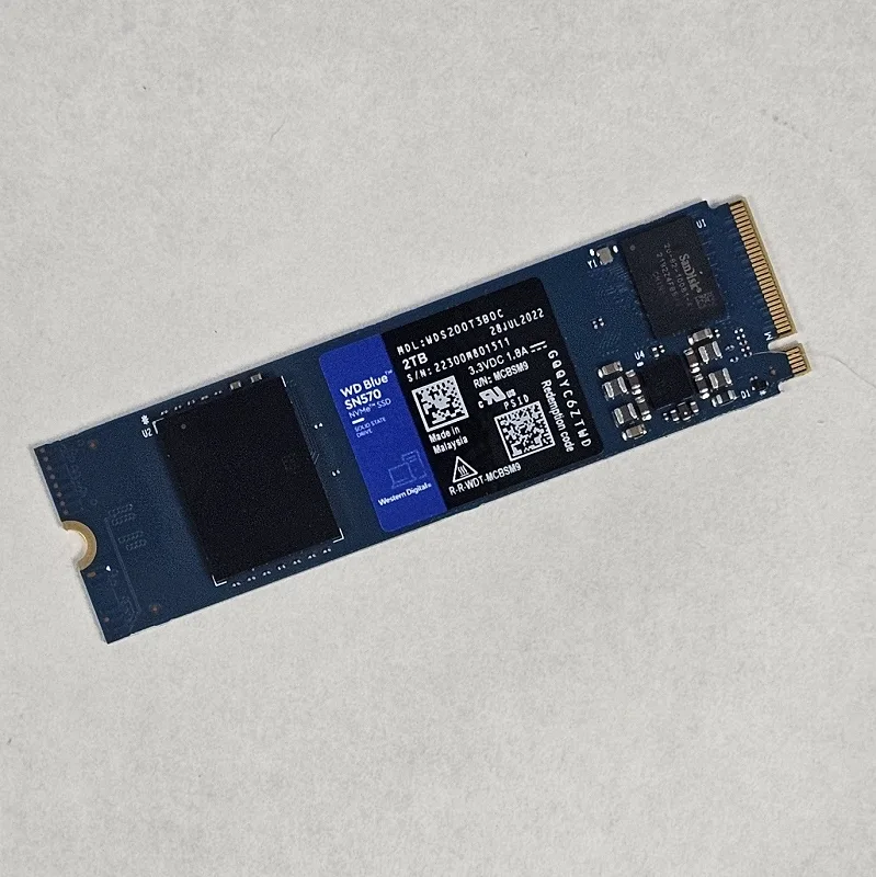 2TB NVMe M.2 SSD WD Blue SN570 Gen3