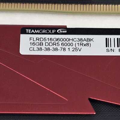 32GB DDR5 (2x16GB) CL38 6000MT/s TEAMGROUP T-Force Vulcan - photo 3