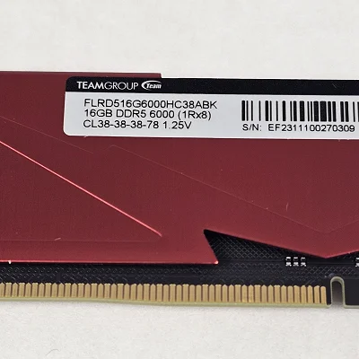 16GB DDR5 (1x16GB) CL38 6000MT/s TEAMGROUP T-Force Vulcan - photo 3
