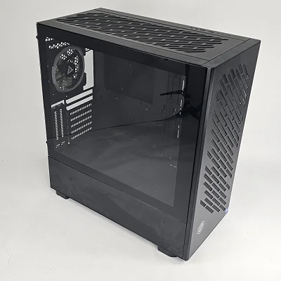 Black CyberPowerPC PC Case with Tempered Glass w/ 3 RGB Fans - photo 1